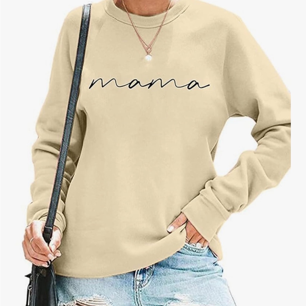 Beige 'Mama' Sweatshirt